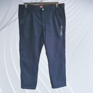 Wrangler Workwear Work Pants Relaxed Fit Tool Pockets Navy Blue 44W x 30L